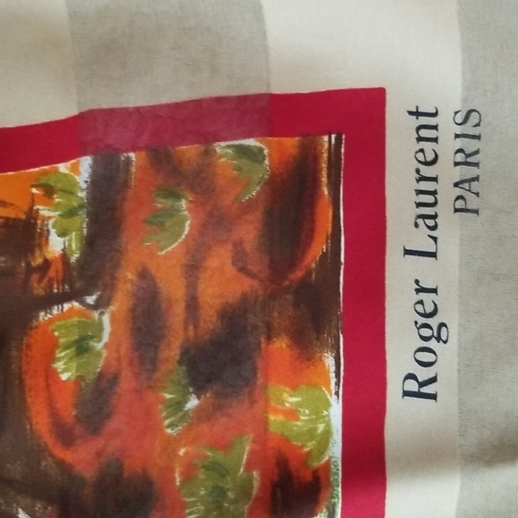 Vintage Roger Laurent Paris Scarf - Picture 3 of 5